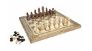 Шахматы + Шашки + Нарды 3 в 1 "Амбассадор 1", 40 см, ясень, Partida Шахматы + Шашки + Нарды 3 в 1 "Амбассадор 1", 40 см, ясень, Partida